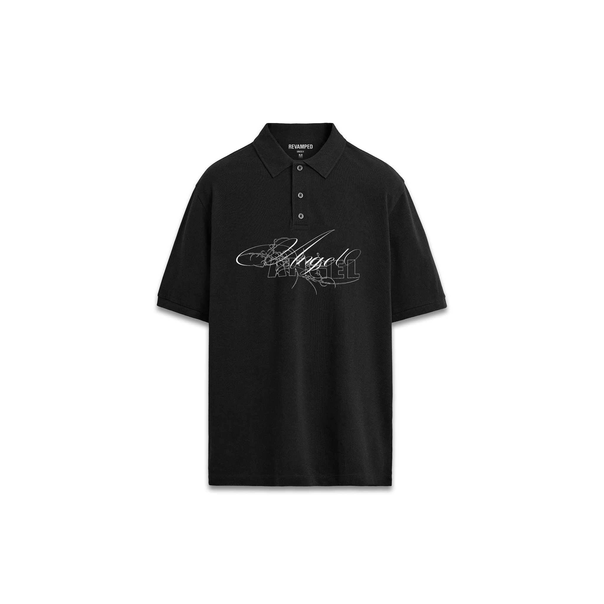 ANGEL POLO T-SHIRT BLACK