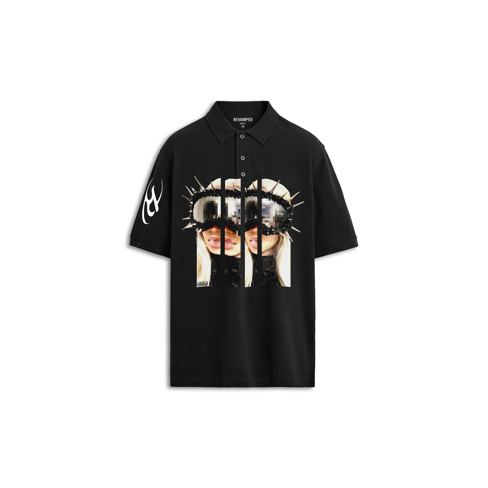 PUNKER POLO T-SHIRT BLACK